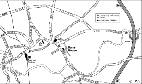 Easy to read A5 map to post or fax