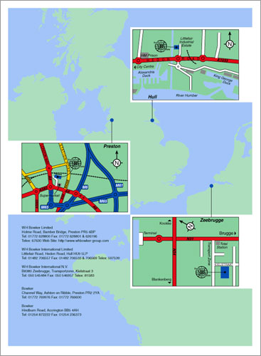 HW Bowker map