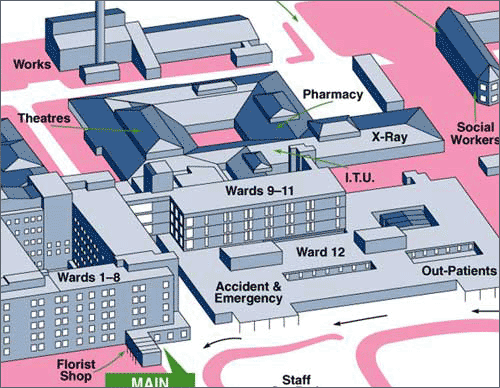 Hartlepool General Hospital map