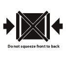 Do not clamp as indicated icon Do not clamp as indicated icon