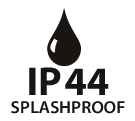 IP 44 splashproof logo IP 44 splashproof logo
